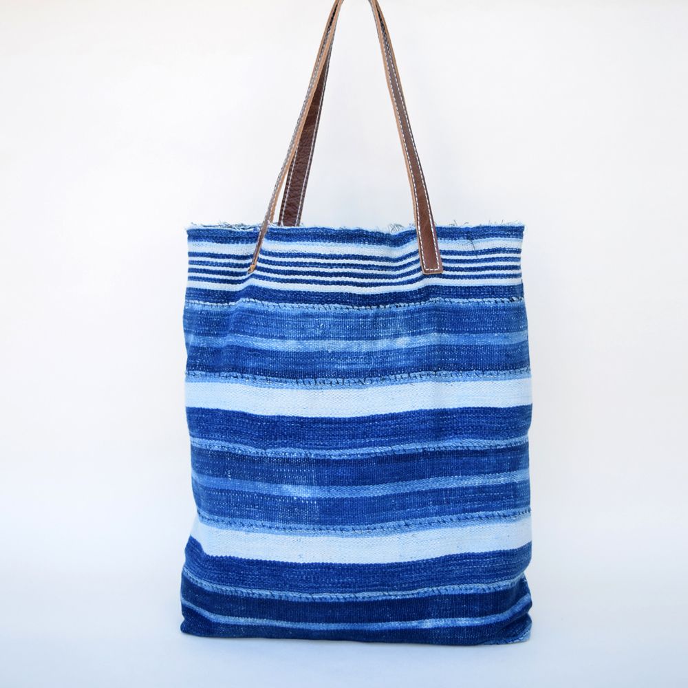 Vintage Indigo Tote