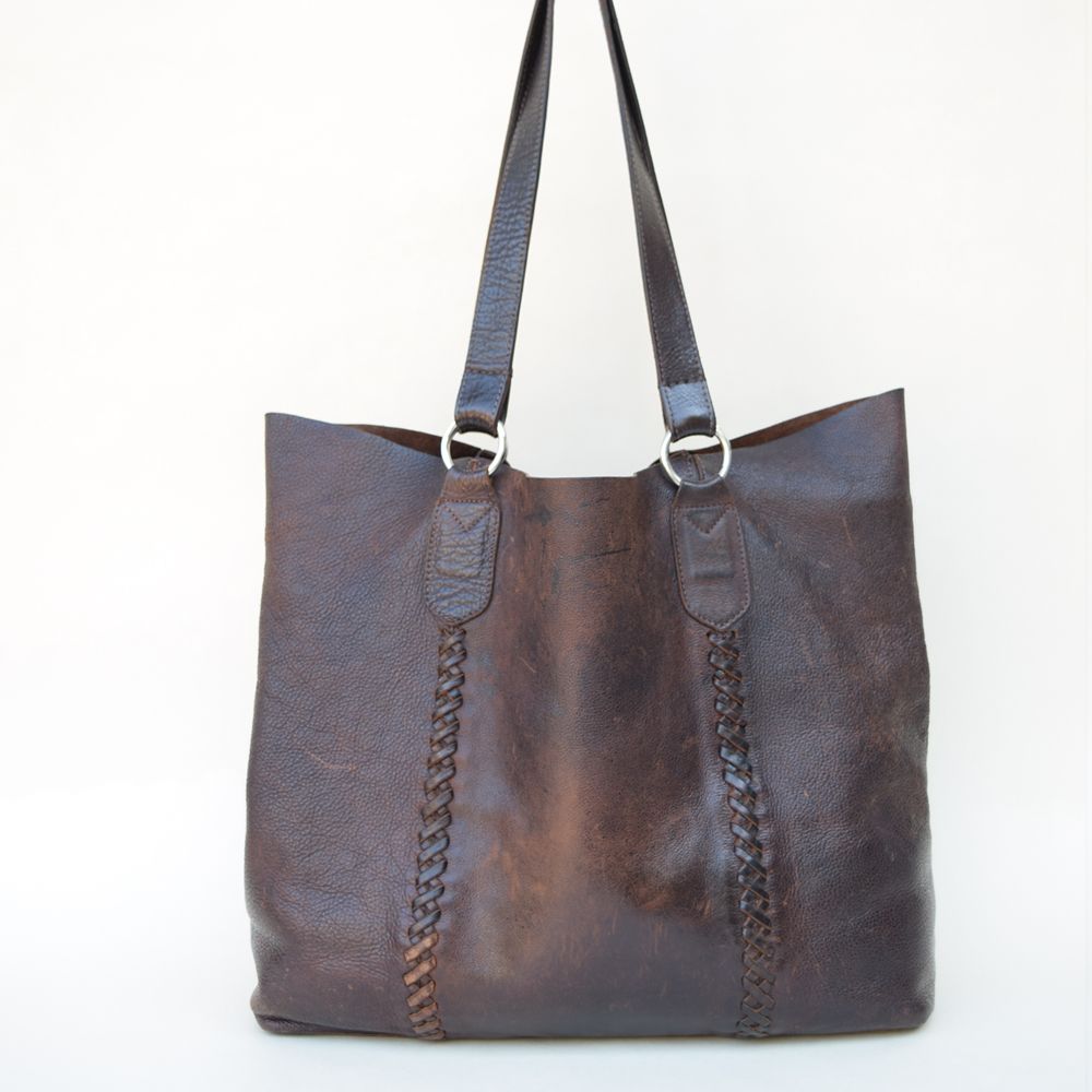 Hippie Chic Bag Coffee Oil-tanned