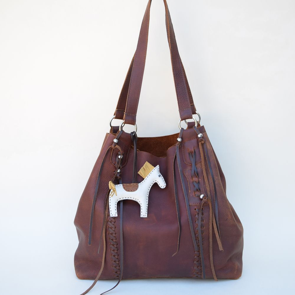 Hippie Chic Bag Mahogony Oil-tanned
