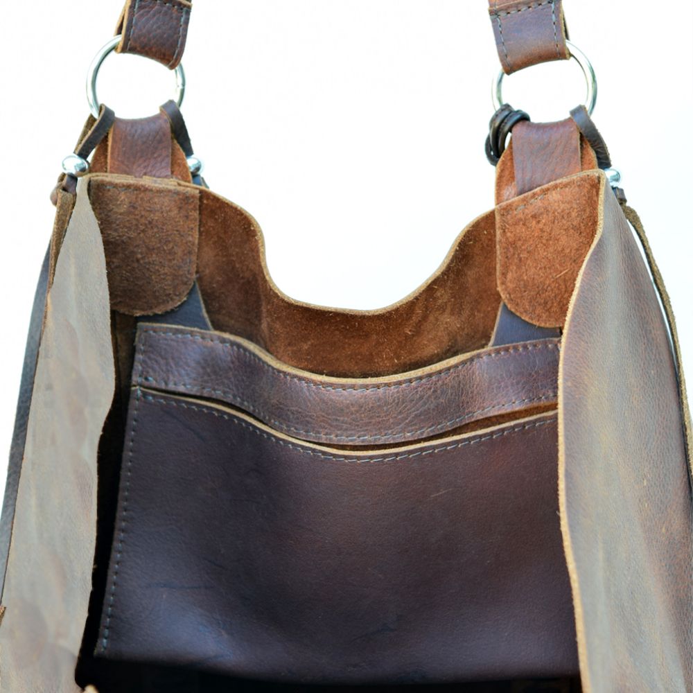 Hippie Chic Bag Mahogony Oil-tanned