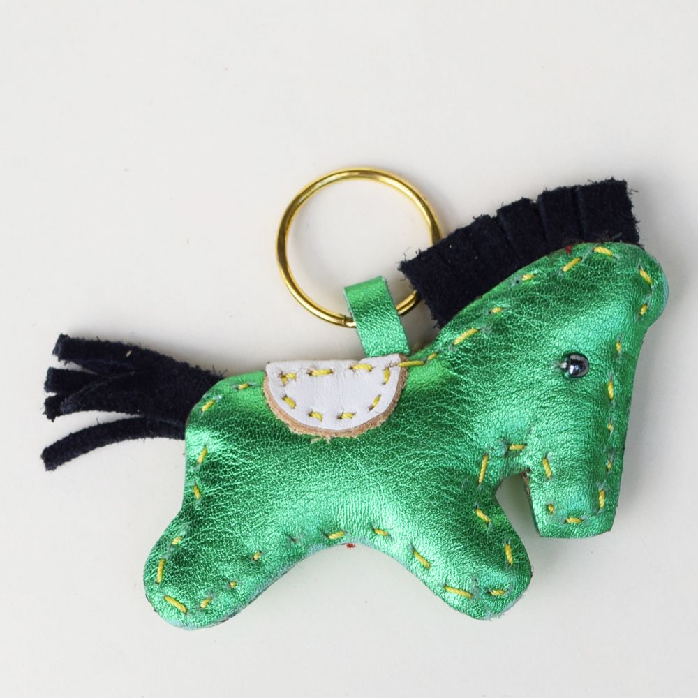 Green Horse Keychain