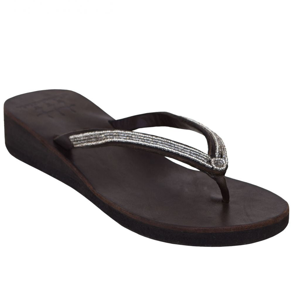 Flip Flop Silver Sandals