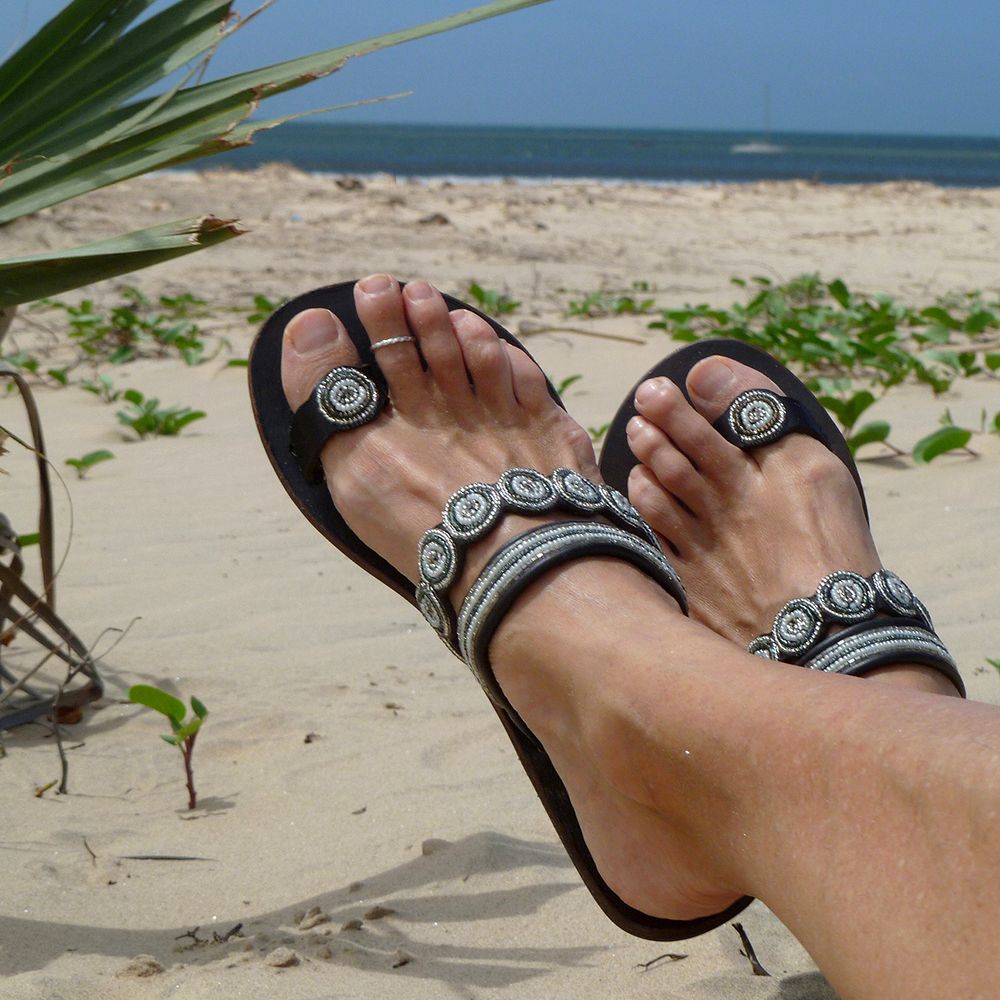 Desi Silver Sandals