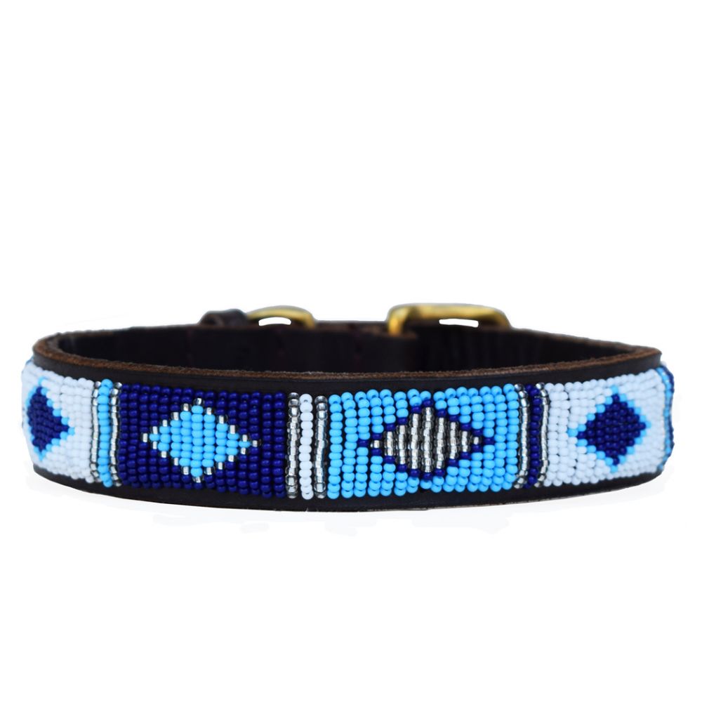 Diamond Blue Dog Collar
