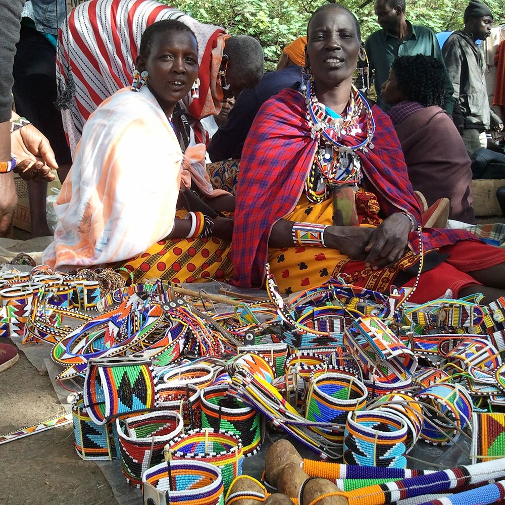 Maasai Oval Earrings