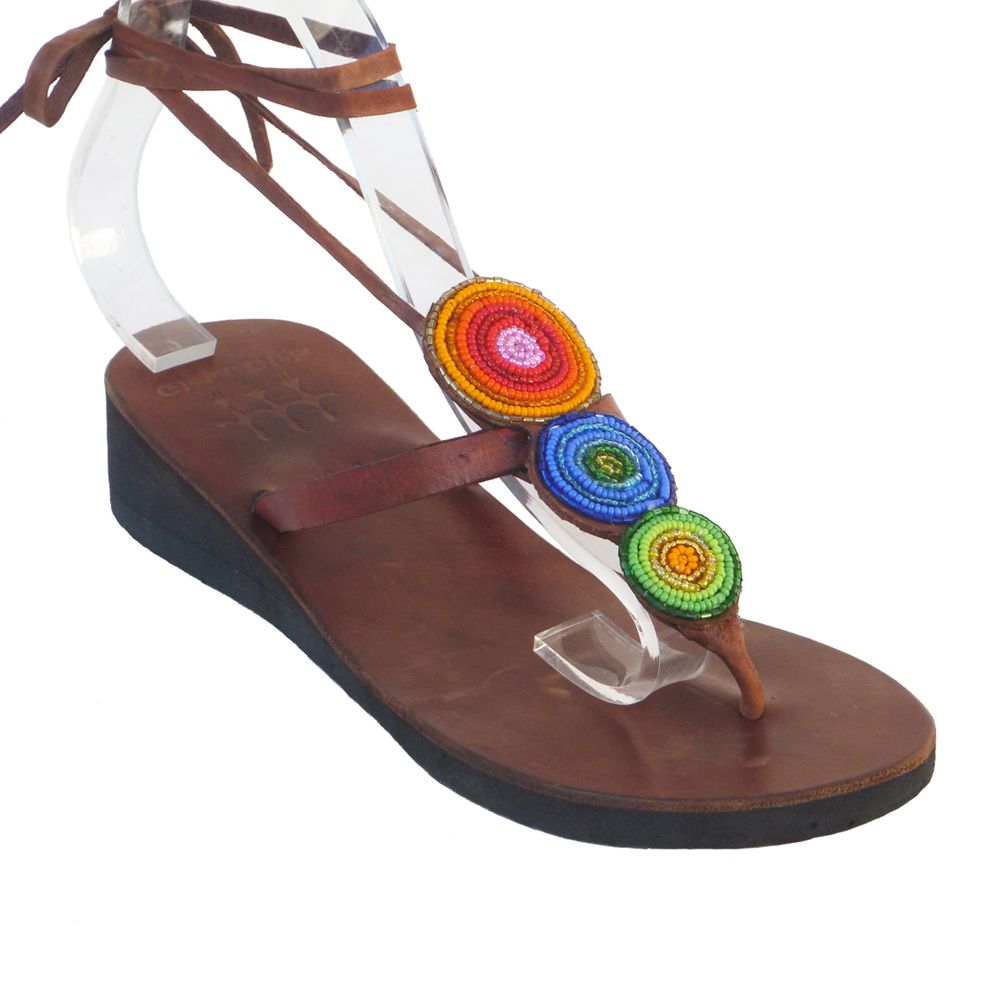 Triple Rainbow Sandals