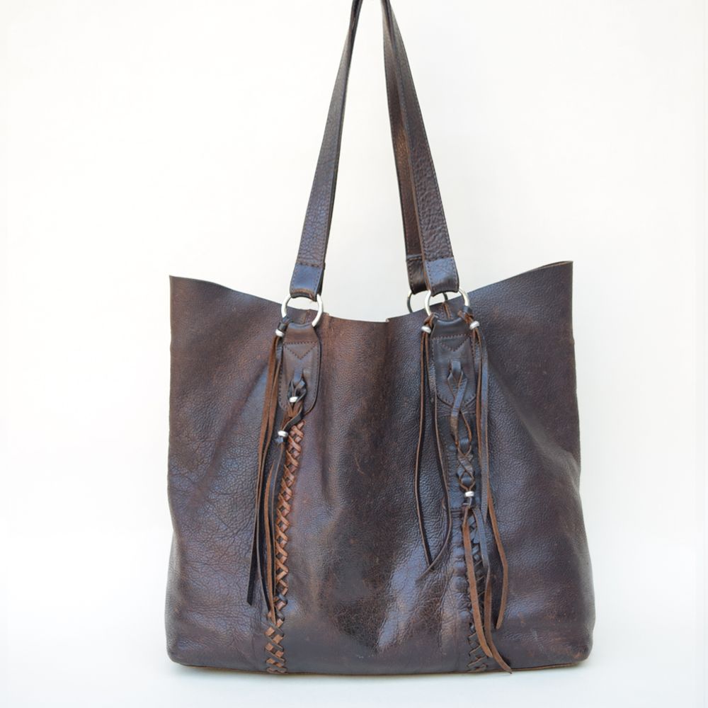 Hippie Chic Bag Coffee Oil-tanned Handbags Hippie Chic Bag