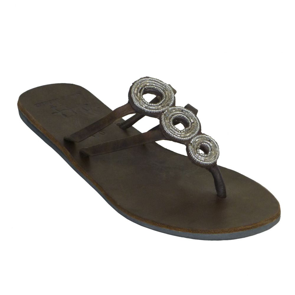 Triple O Silver Sandals