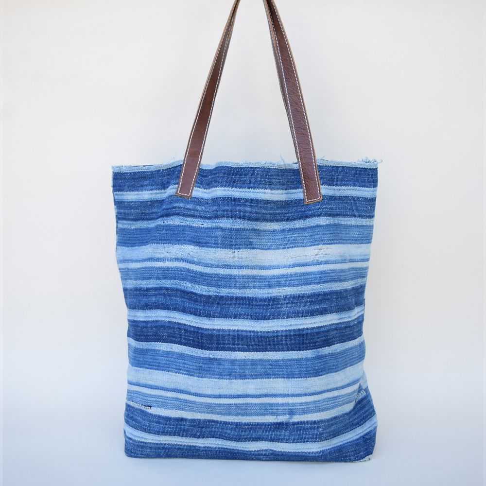 Vintage Indigo Tote