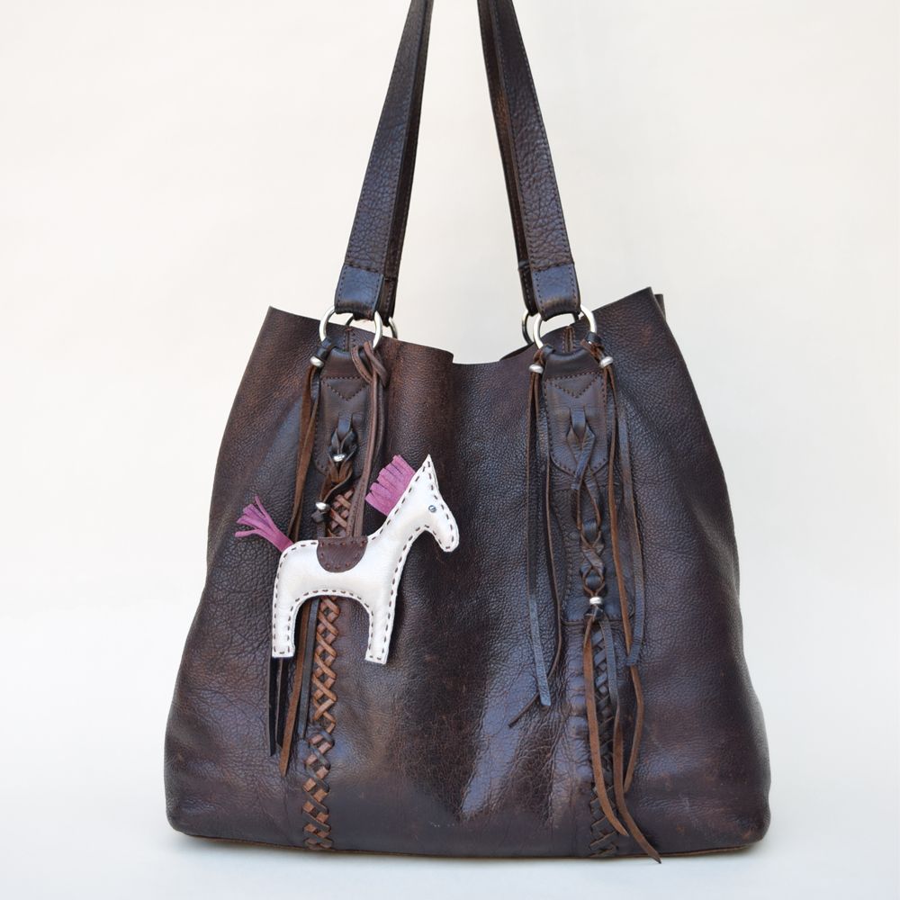 Hippie Chic Bag Coffee Oil-tanned