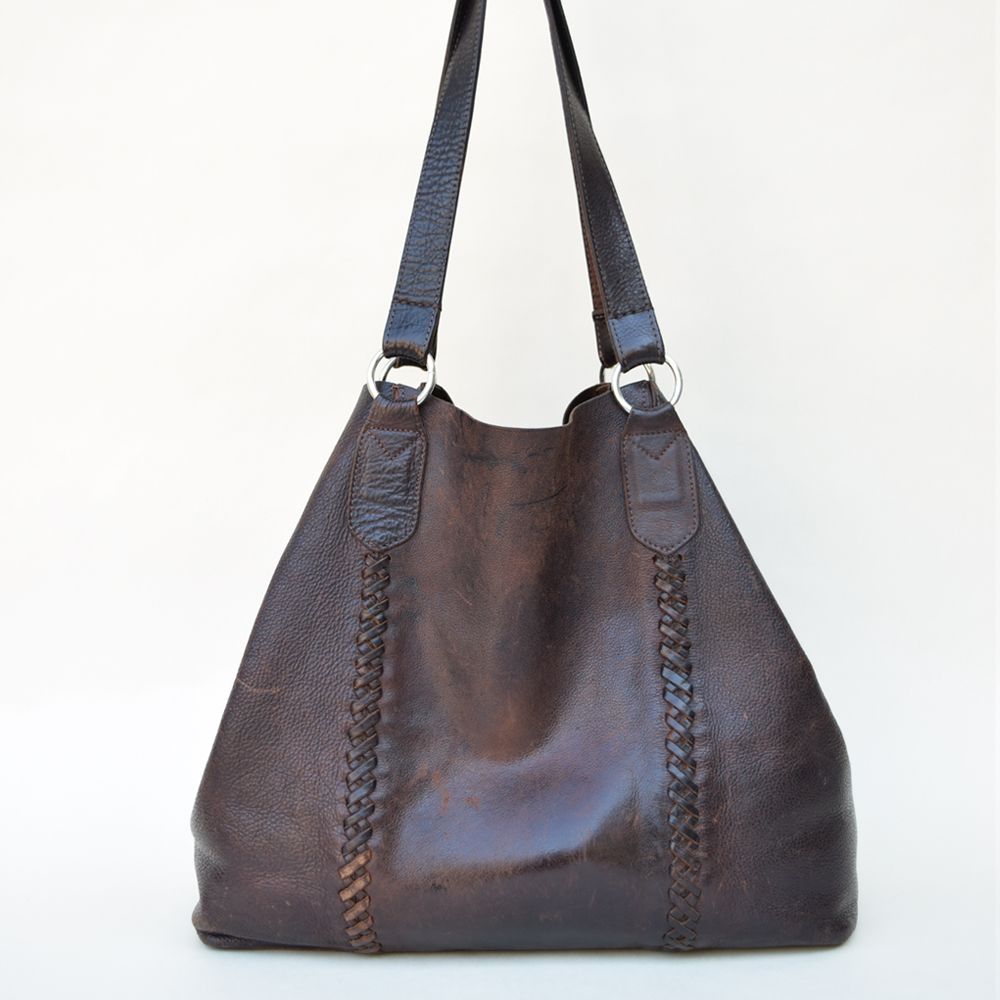 Hippie Chic Bag Coffee Oil-tanned