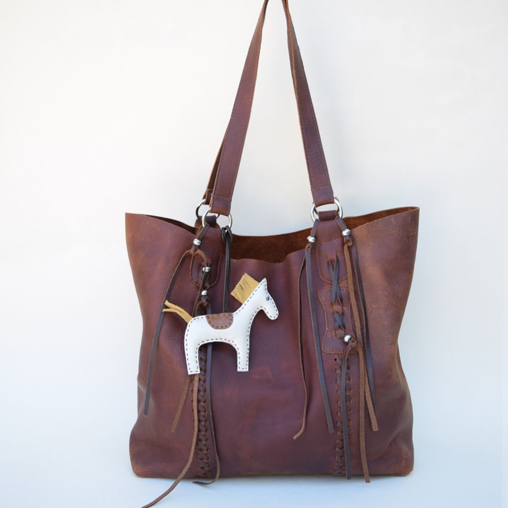 Hippie Chic Bag Mahogony Oil-tanned