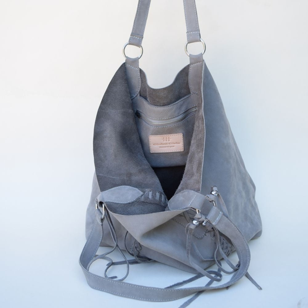 Hippie Chic Bag Storm Nubuck