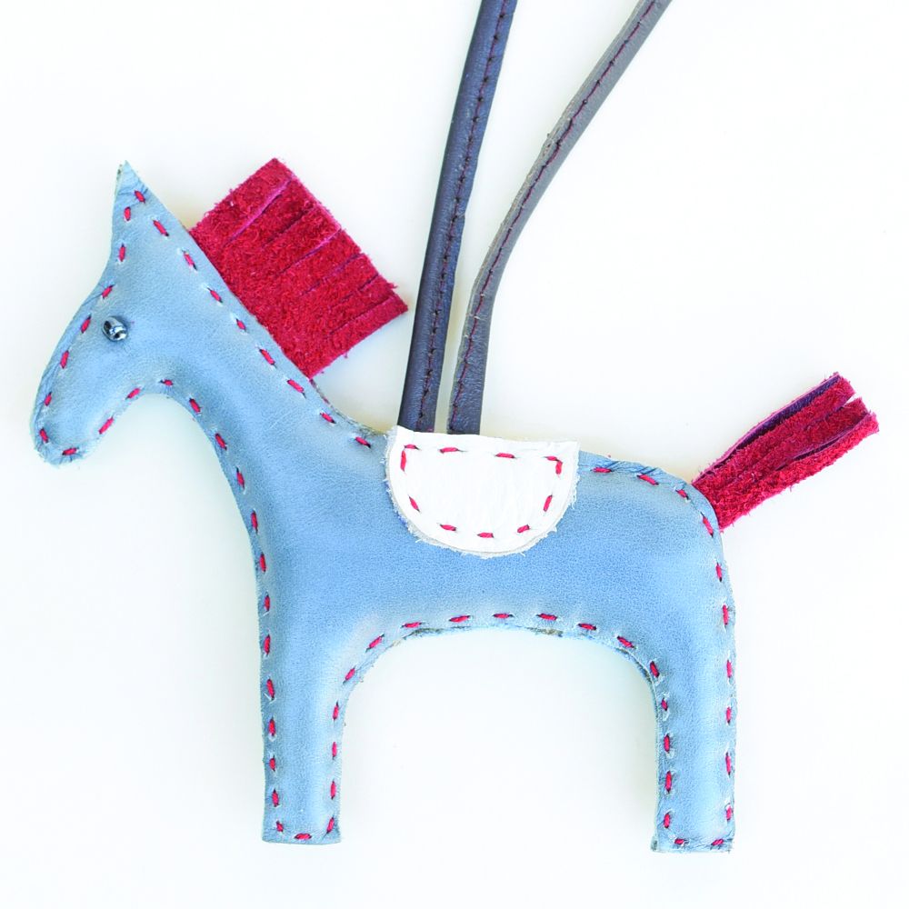 Turquoise Patent Horse Charm
