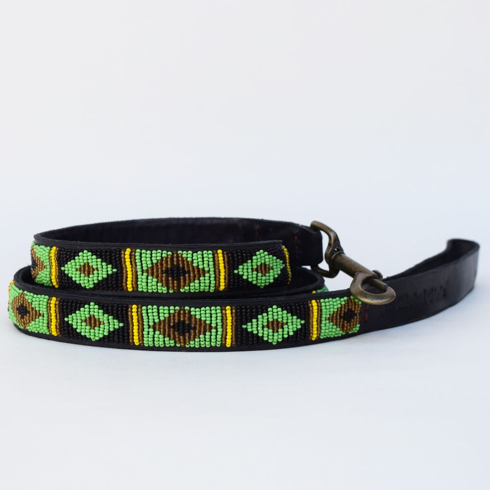 Diamond Green Dog Collar