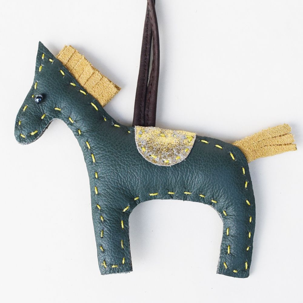 Dark Green Horse Charm