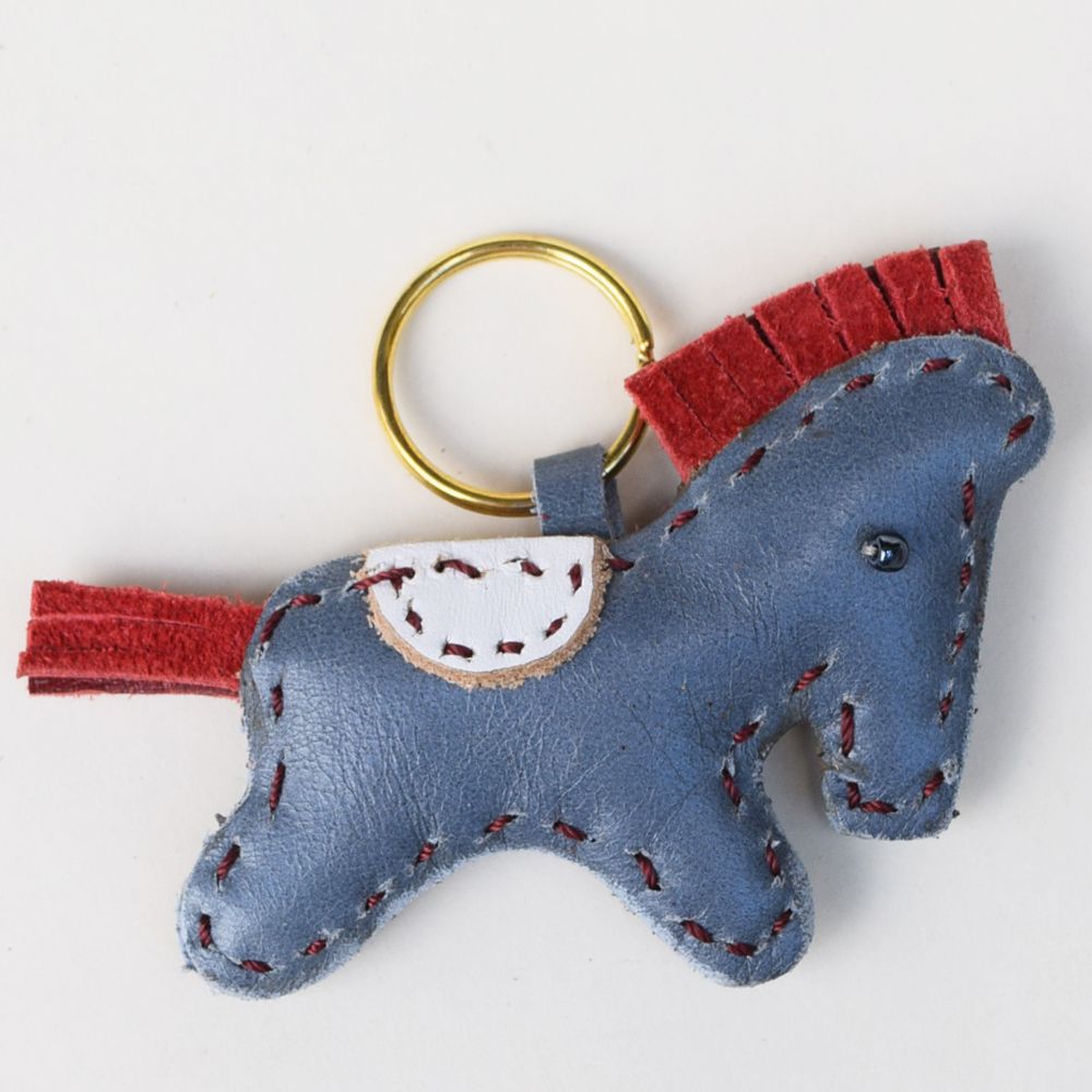 Blue Horse Keychain