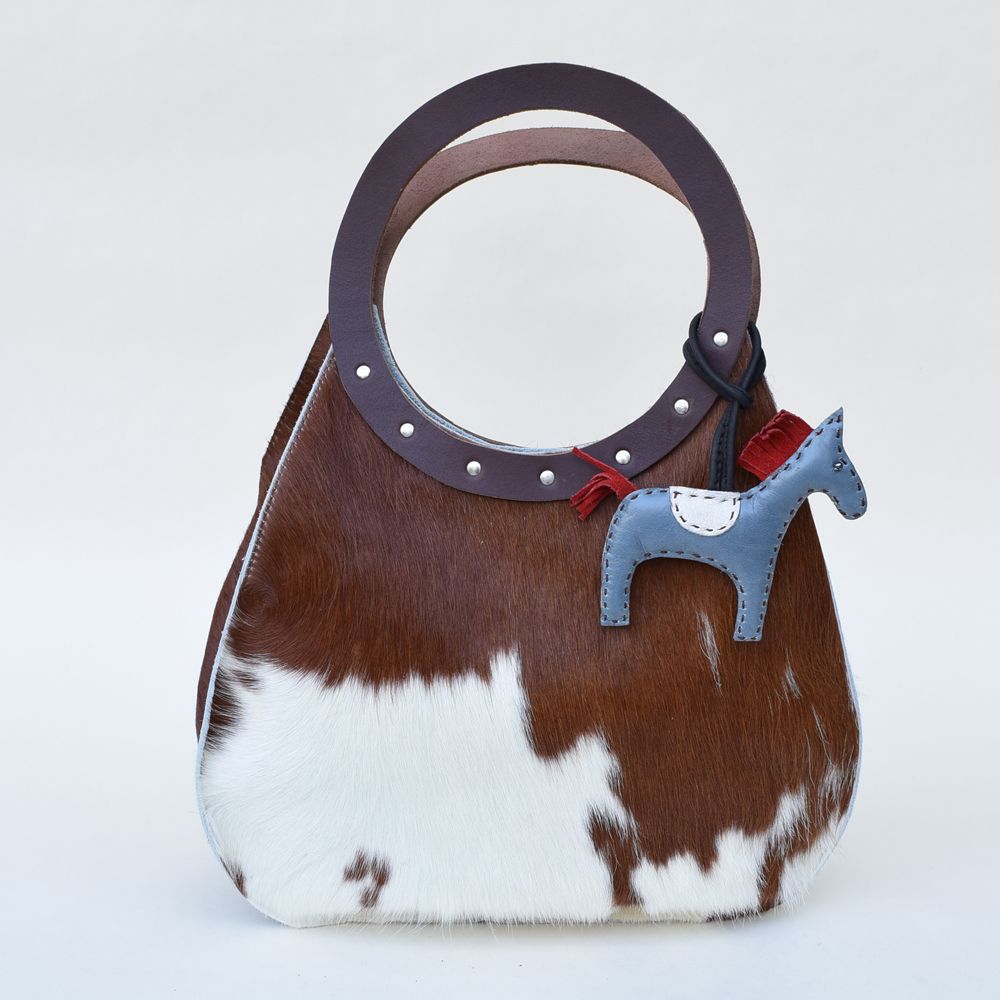 Guernsey Hair-On-Hide Pear Bag
