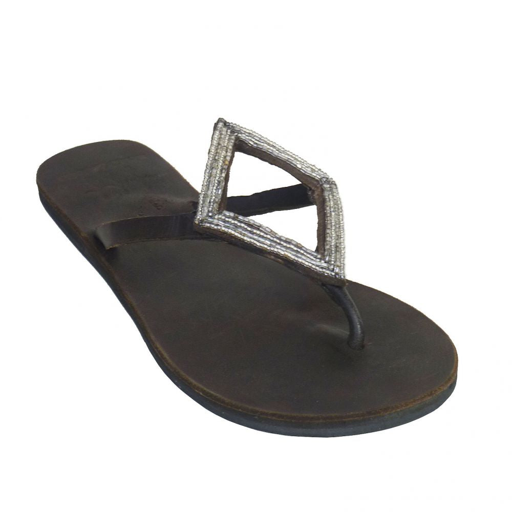 Diamond Silver Sandals