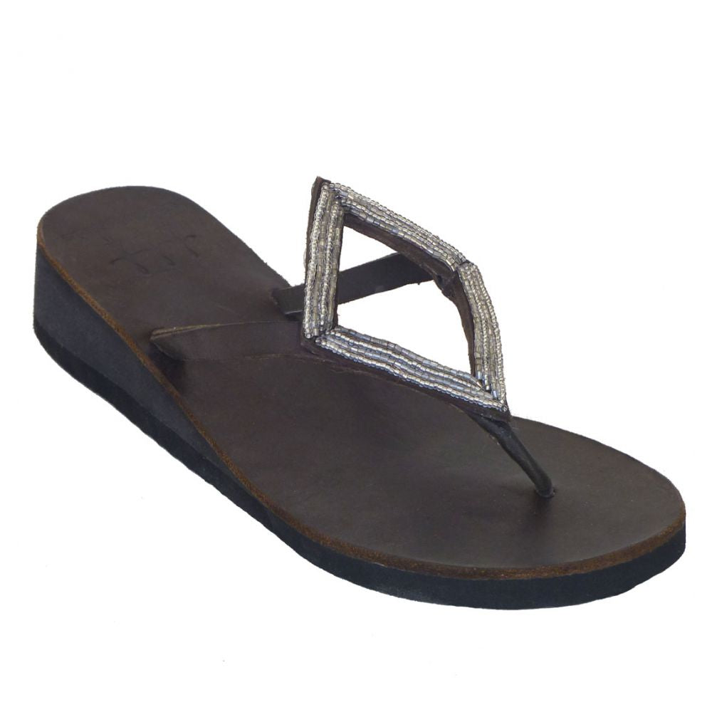 Diamond Silver Sandals