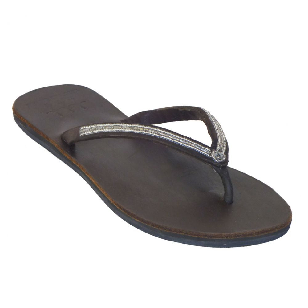 Flip Flop Silver Sandals