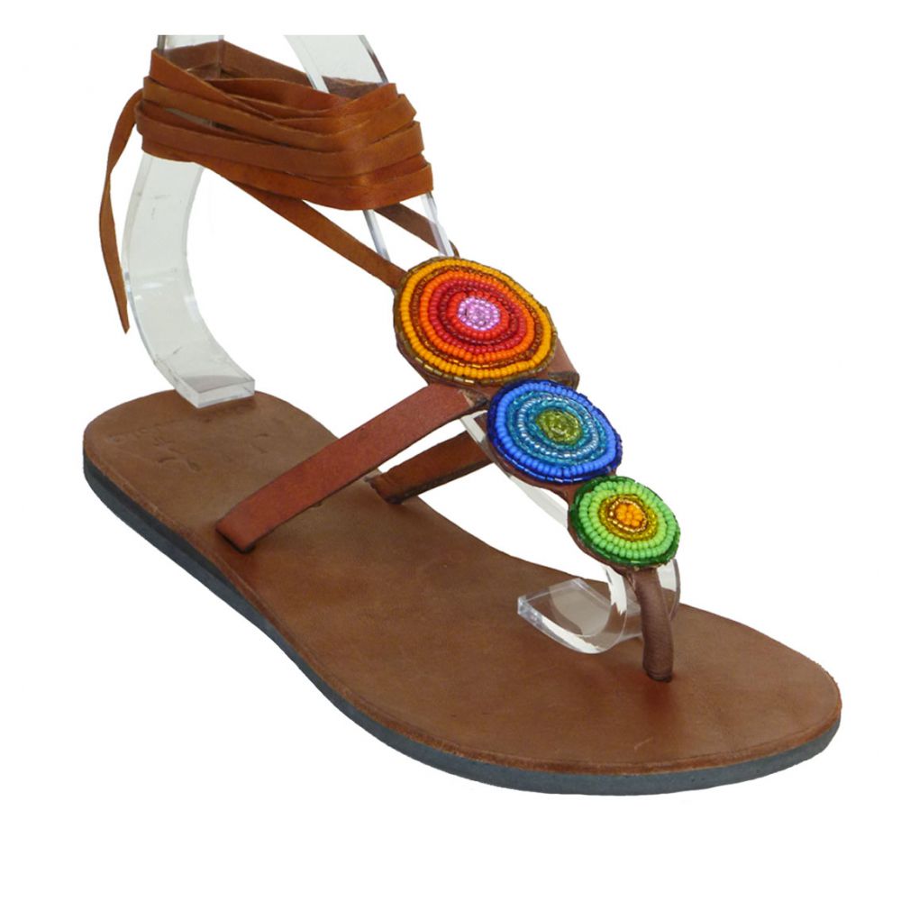 Triple Rainbow Sandals