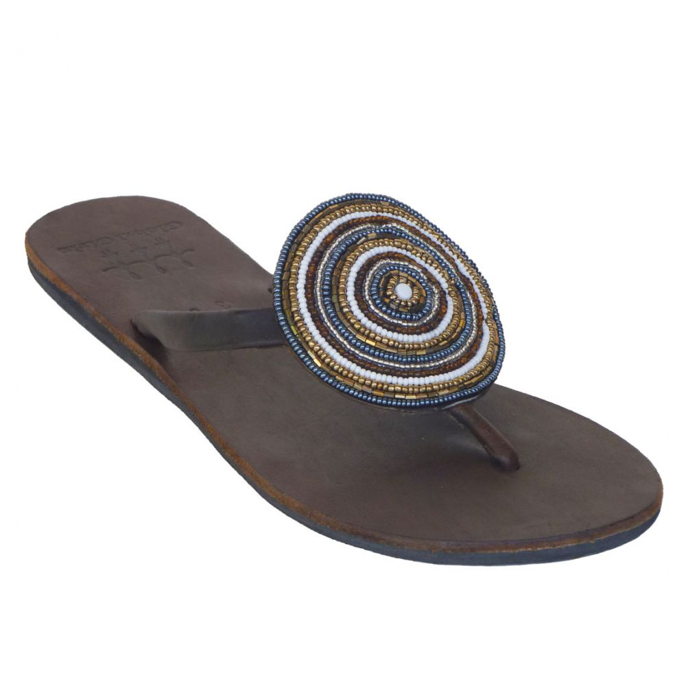 Medallion Bronze Sandals