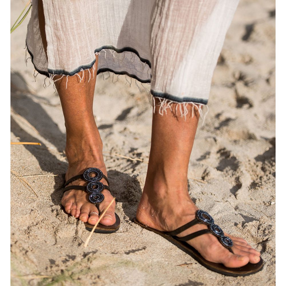 Triple O Indigo Sandals