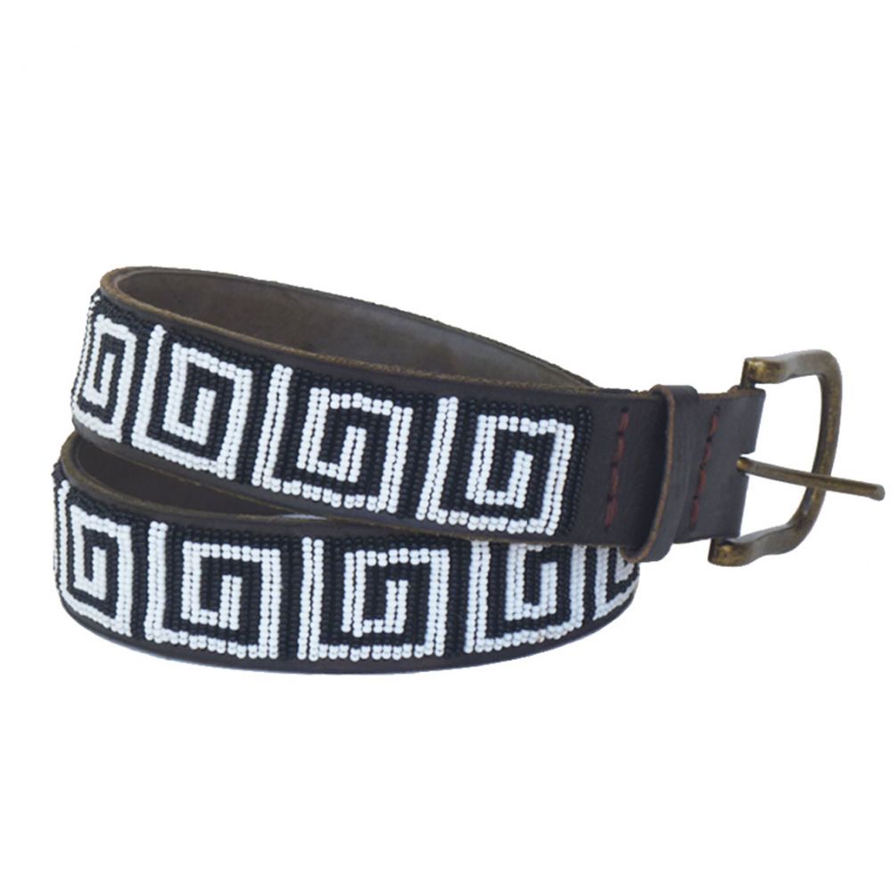 Fret Black White Belt