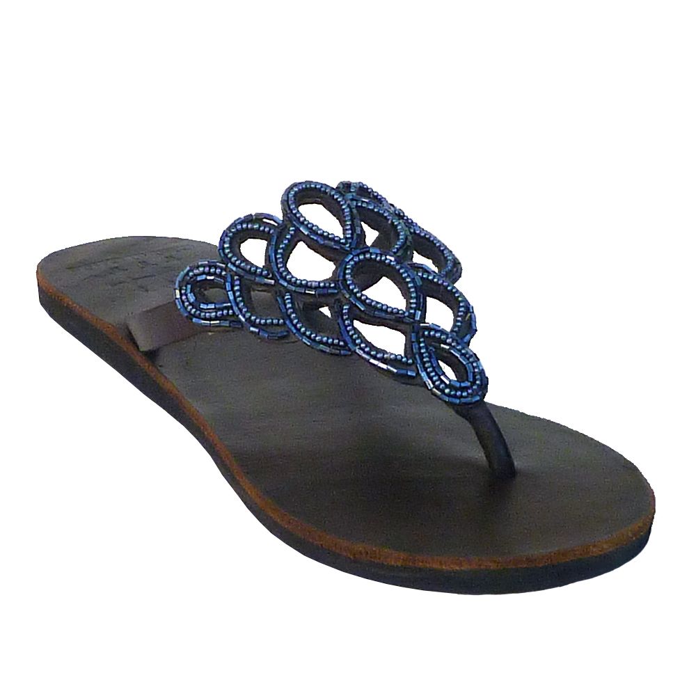 Net Indigo Sandals