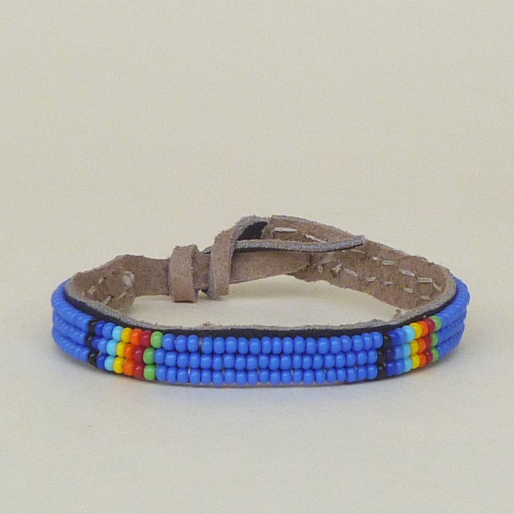 Rainbow Cobalt Friendship Bracelet