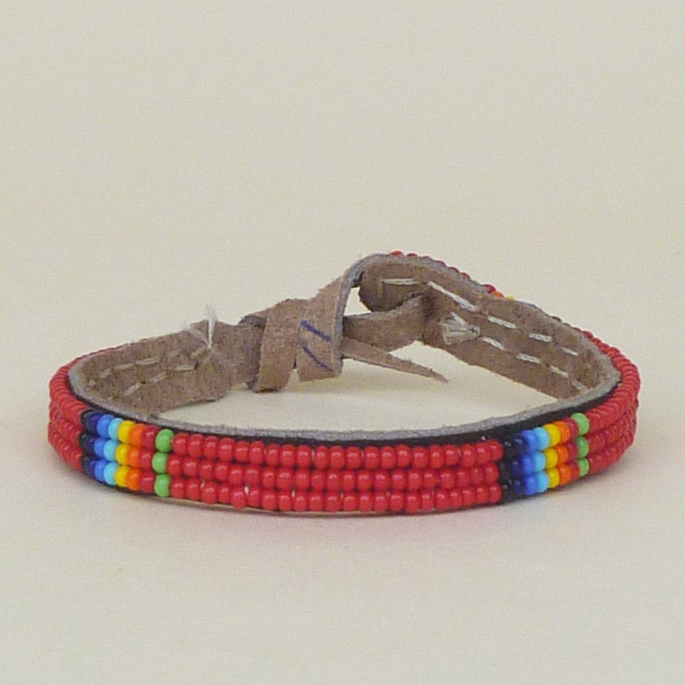 Rainbow Red Friendship Bracelet