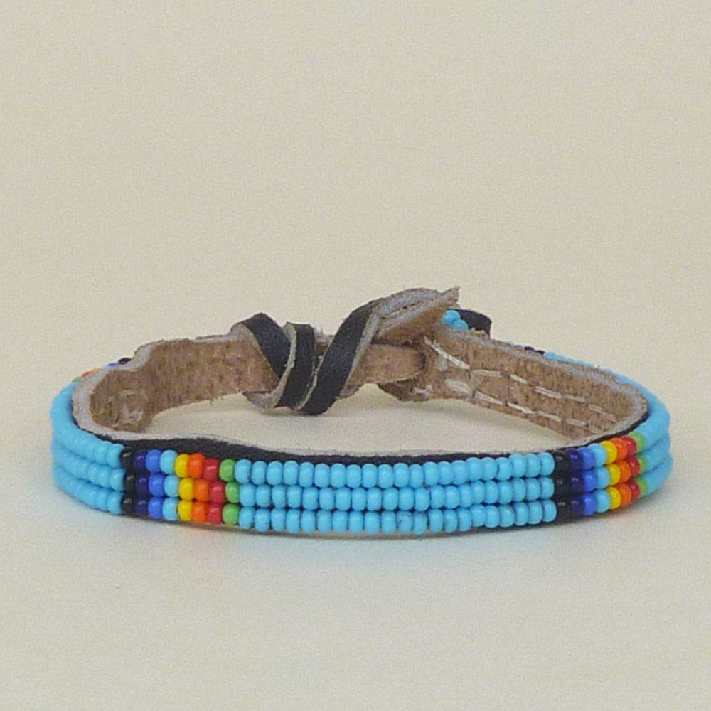 Rainbow Turquoise Friendship Bracelet