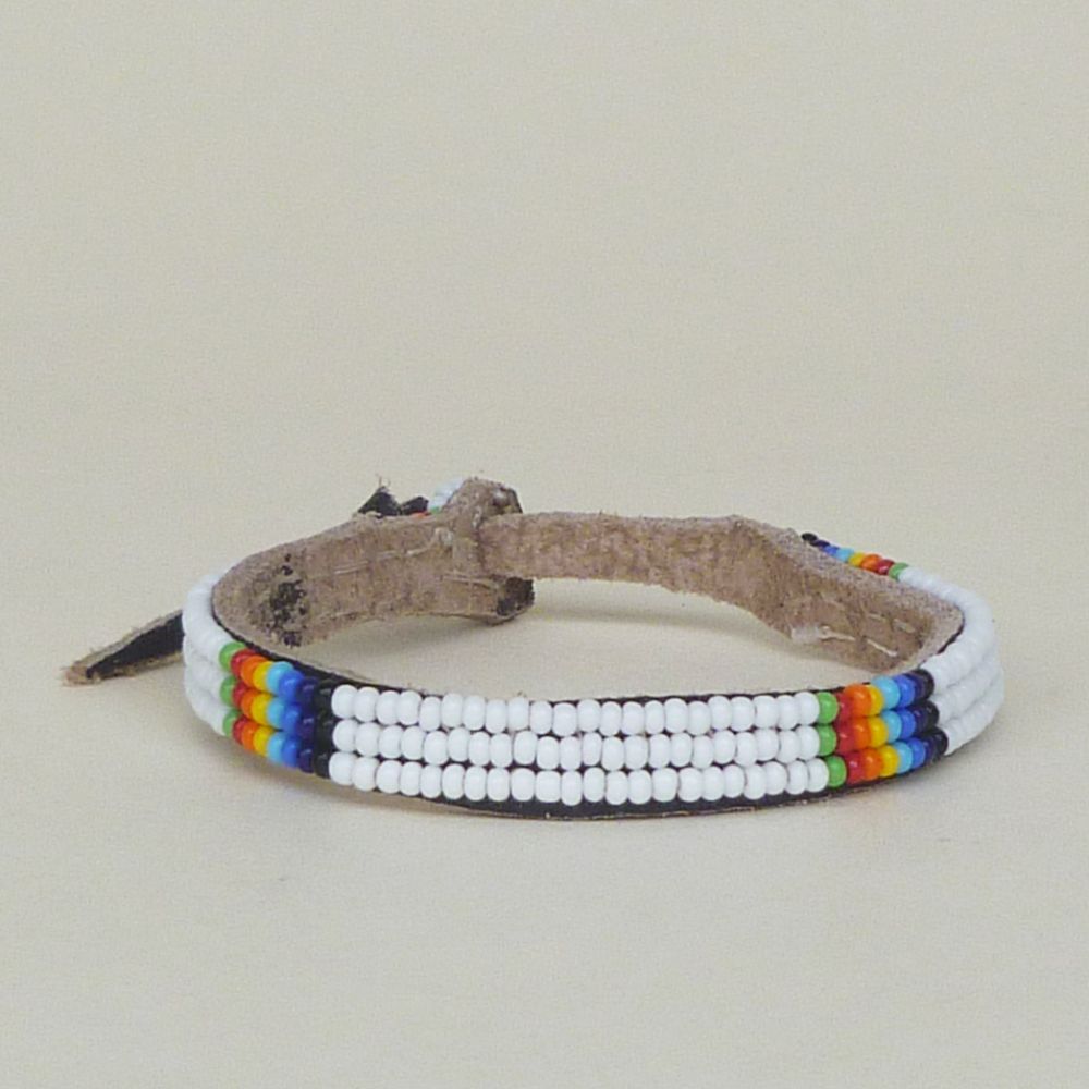Rainbow White Friendship Bracelet