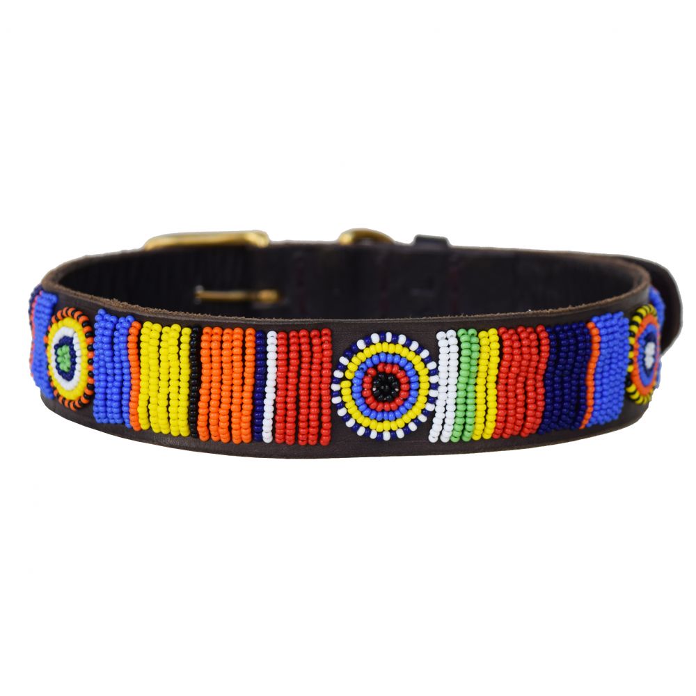 Circle Stripe Dog Collar