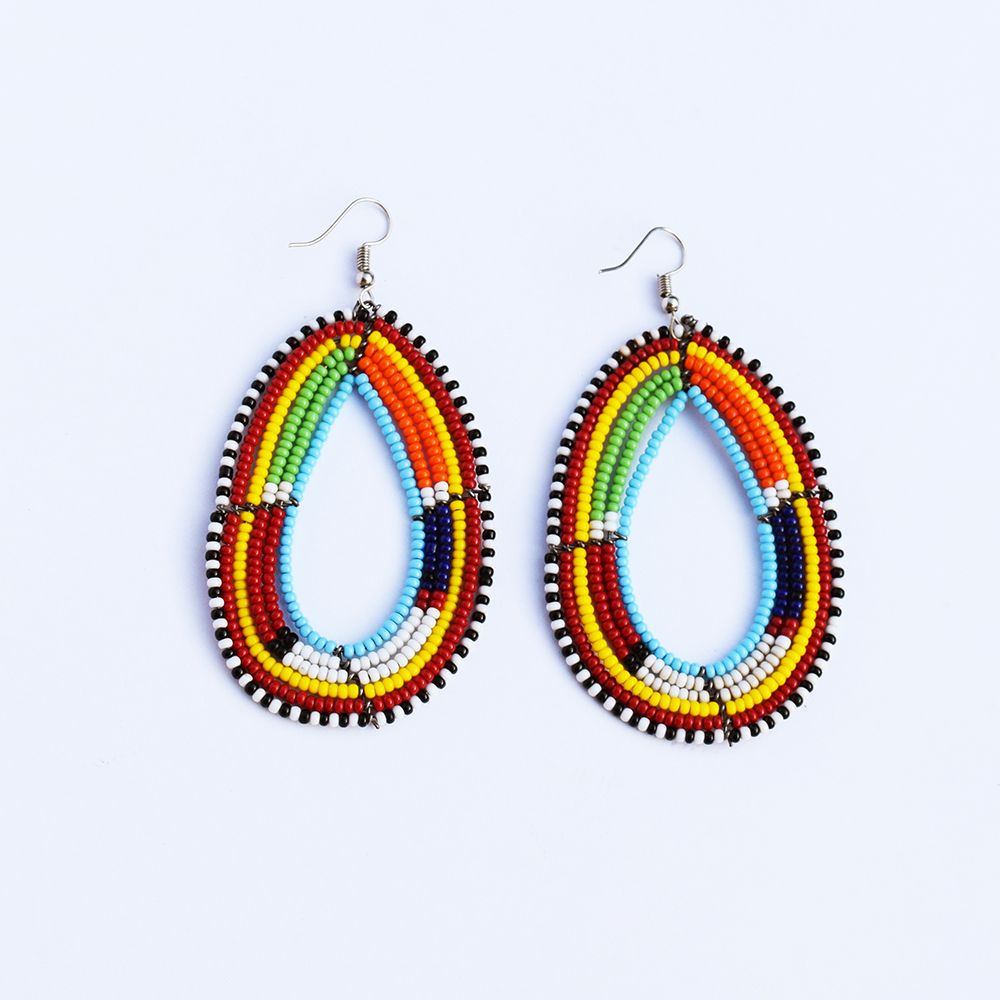 Maasai Oval Earrings