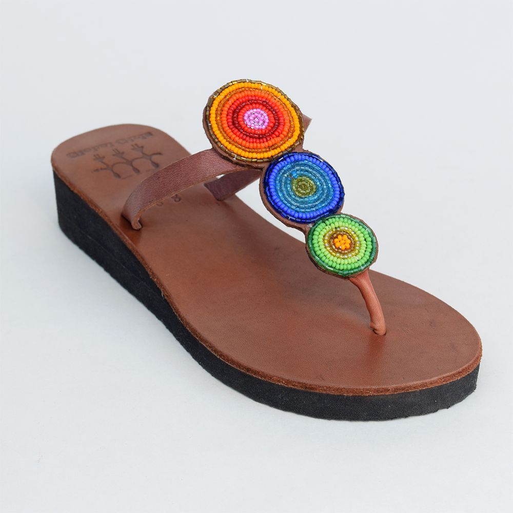Triple Rainbow Sandals