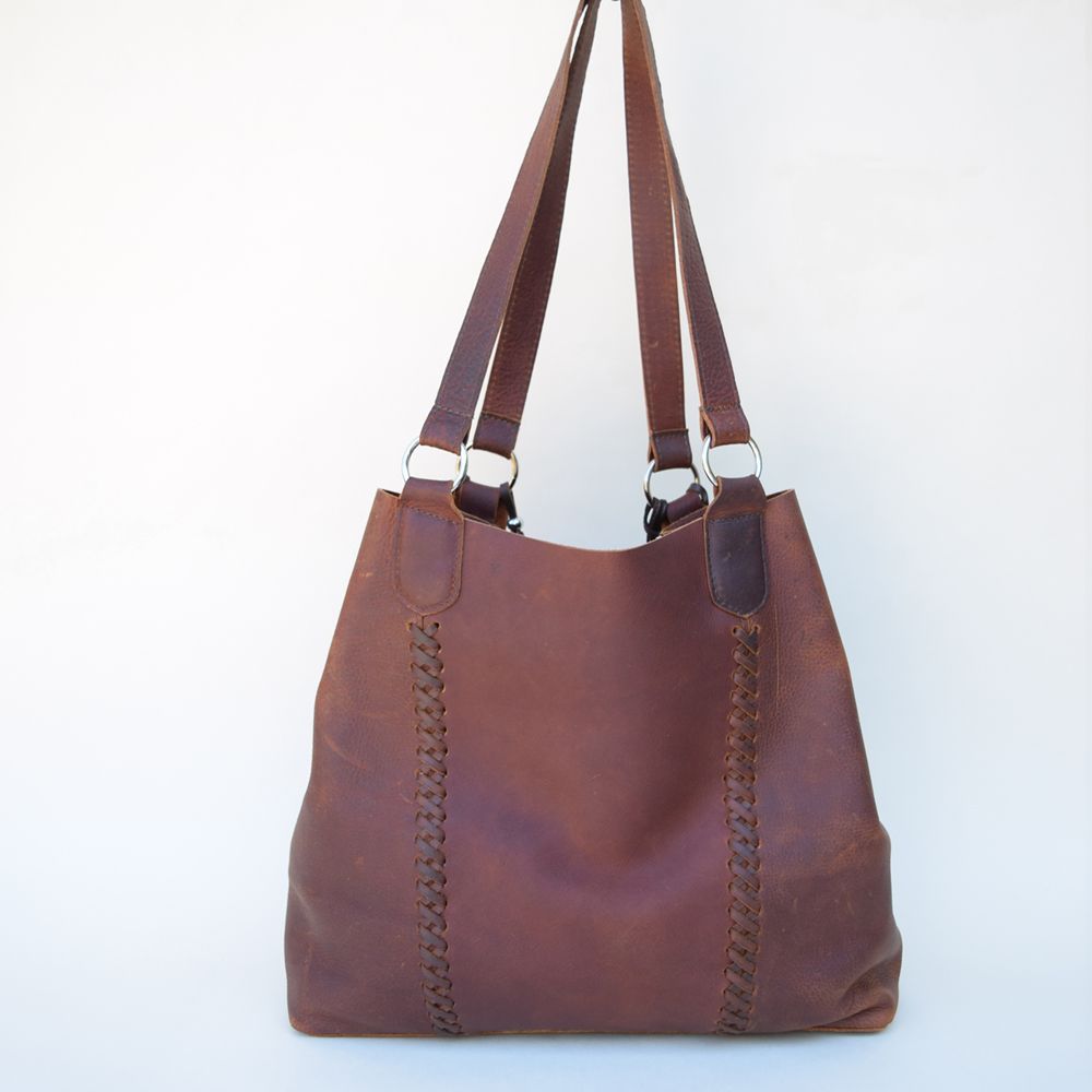 Hippie Chic Bag Mahogony Oil-tanned Handbags